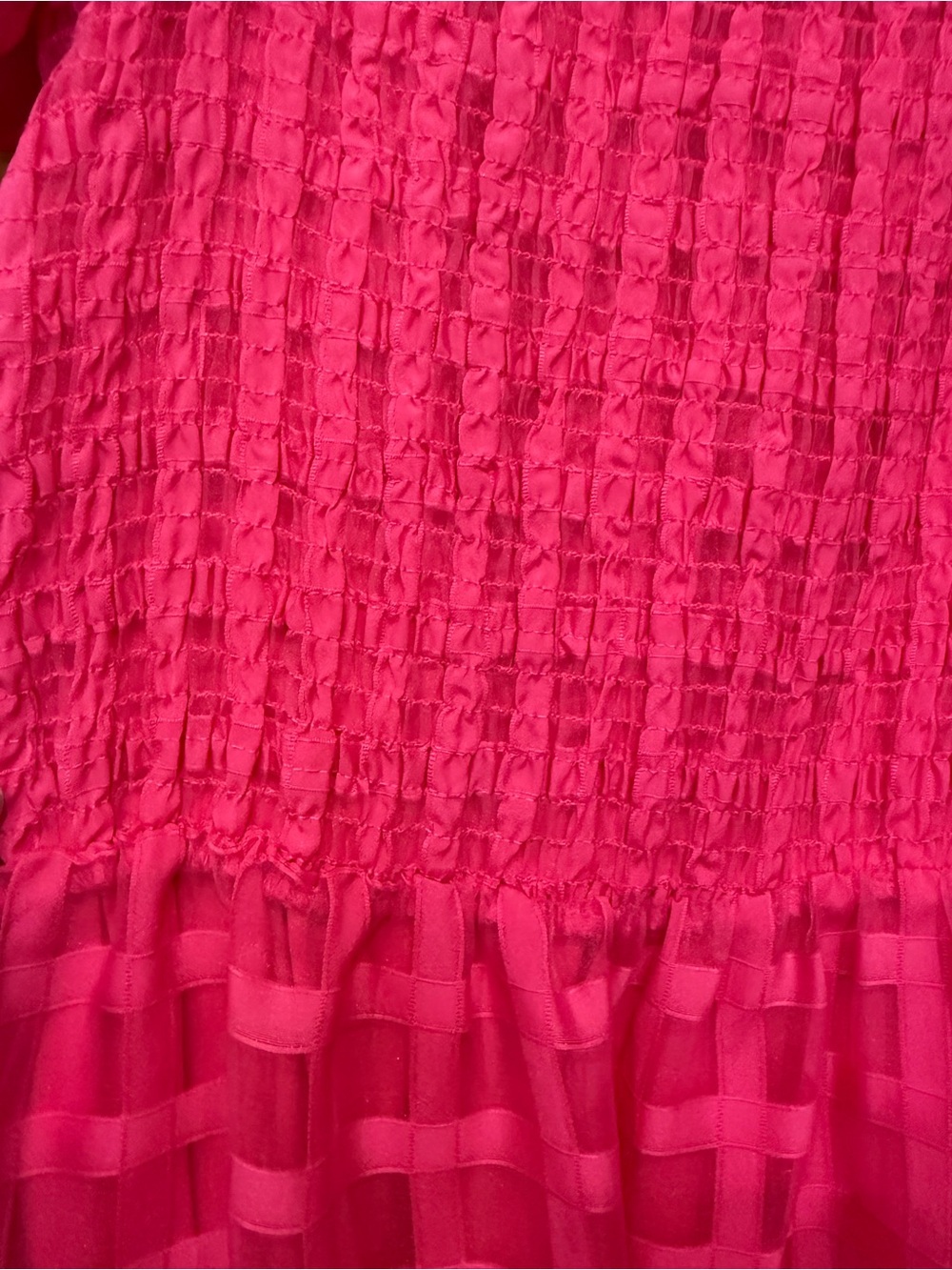 PrettyGarden  pink puff sleeve  maxi dress - Picture 9 of 9